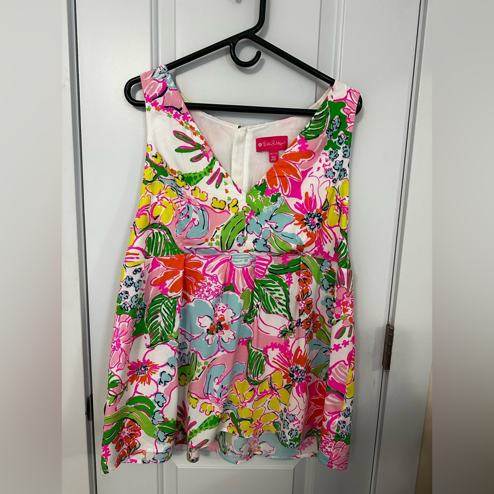 Lilly Pulitzer Multicolor Tropical Print Top